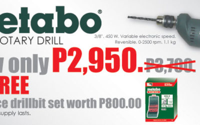 Metabo BE 10 Rotary Drill Promo